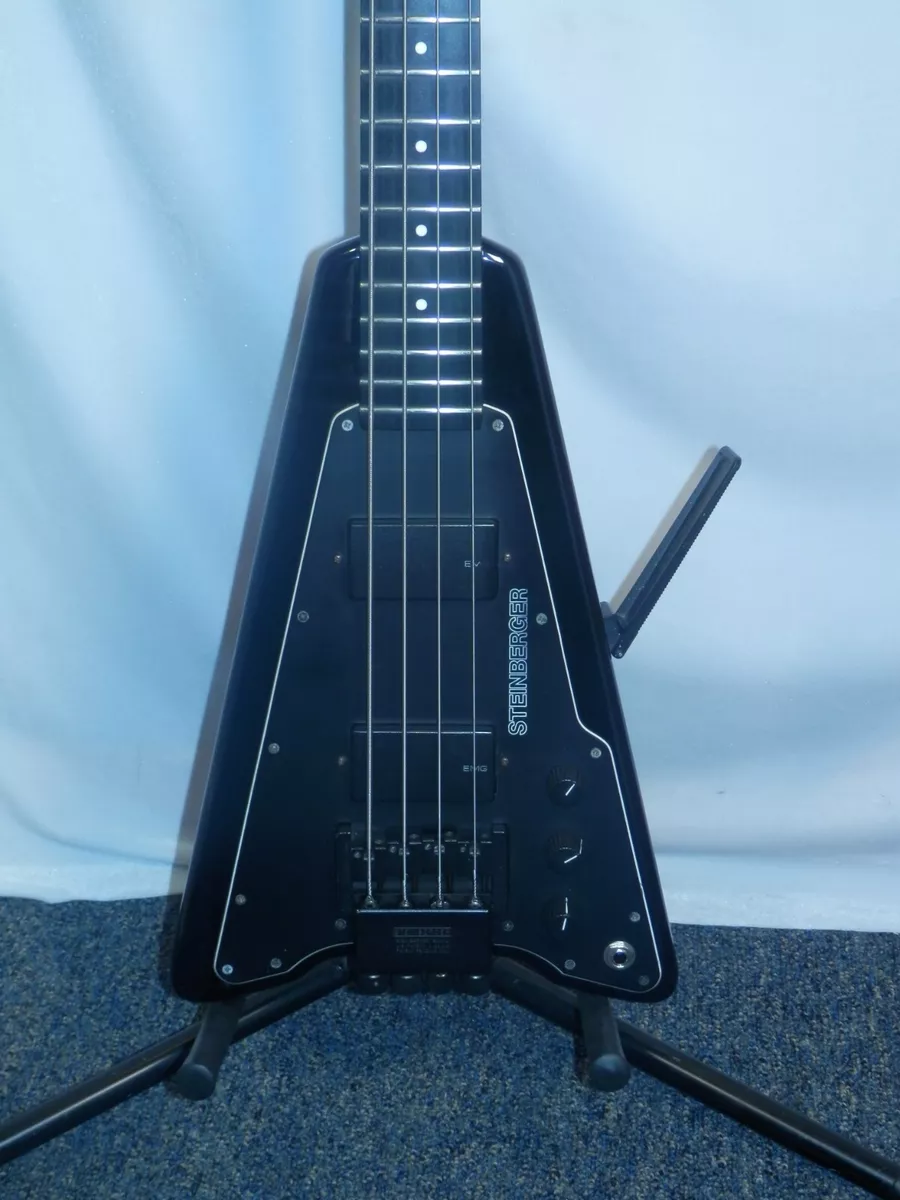 Steinberger Made in USA XP2 Black Headless Electric Bass w/ gig bag vintage  used