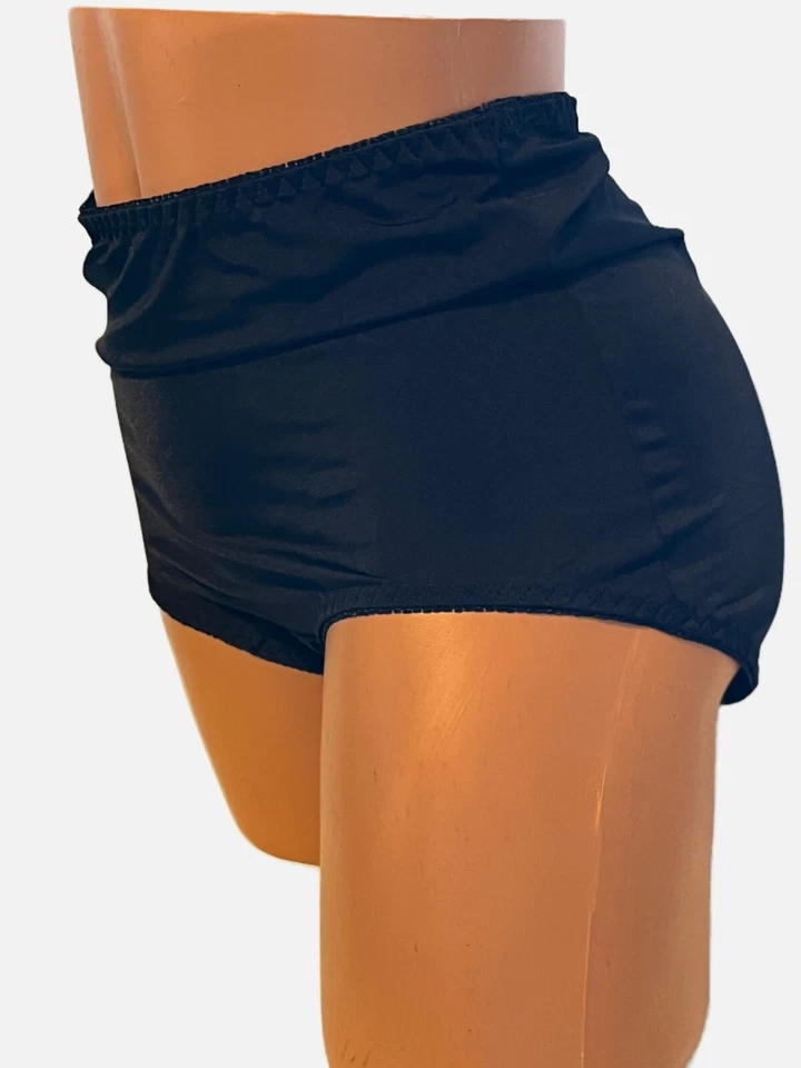 Vintage Crownette Brief Panties Black Full Figure Plus Size 4X 39/40 - Image 2 of 4