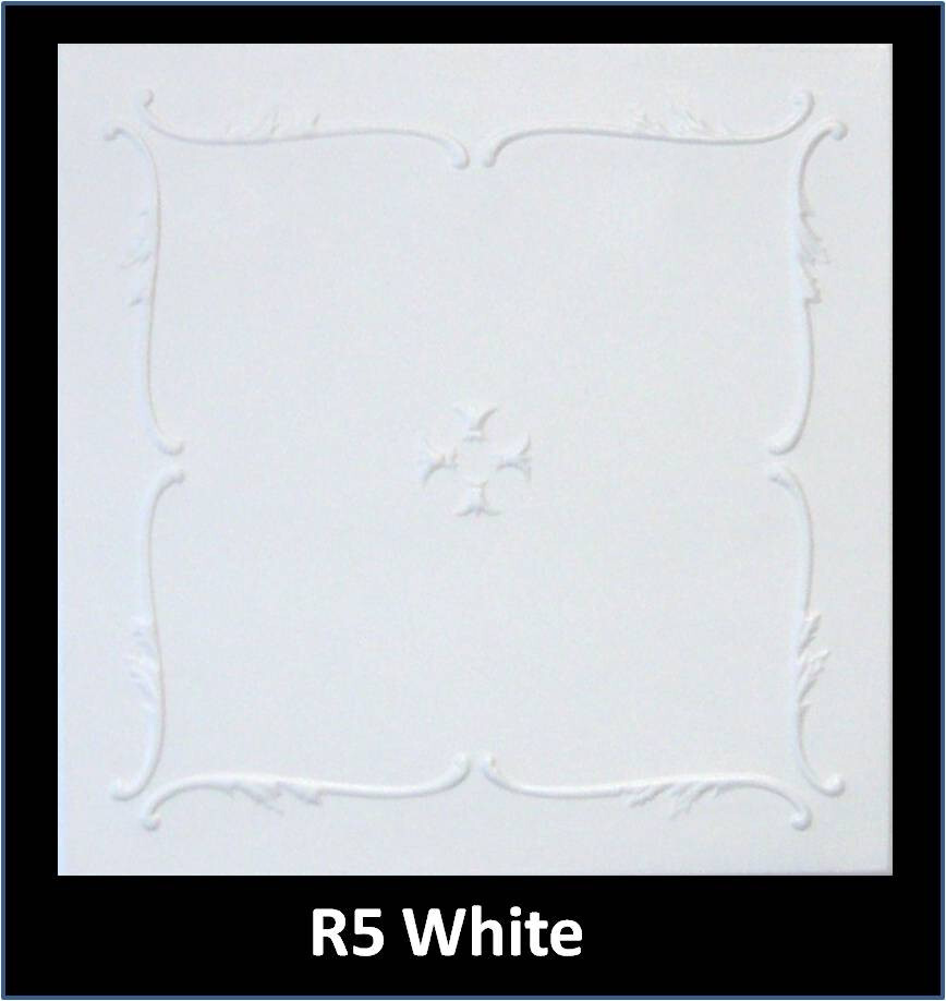 Décor Ceilings R5W Atena White Foam Glue-Up Ceiling Tile 20x20 Pack/48 (126 s/f)
