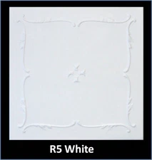 Décor Ceilings R5W Atena White Foam Glue-Up Ceiling Tile 20x20 Pack/48 (126 s/f)