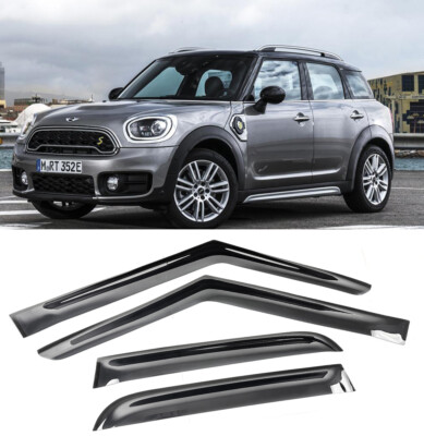 Front Rear Window Visor Vent Rain Wind Guard Shade For 17-23 Countryman F60