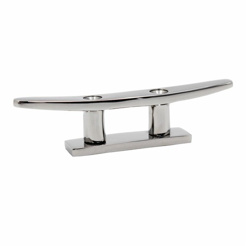 2X 4"Boat Cleat Flat Top Low Silhouette 316 Stainless Steel Marine Boat Hardware - Picture 5 of 12