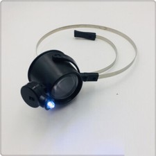 Watch Repair Jeweler Headset Glasses One Eye 15X Magnifier Loupe with LED Light