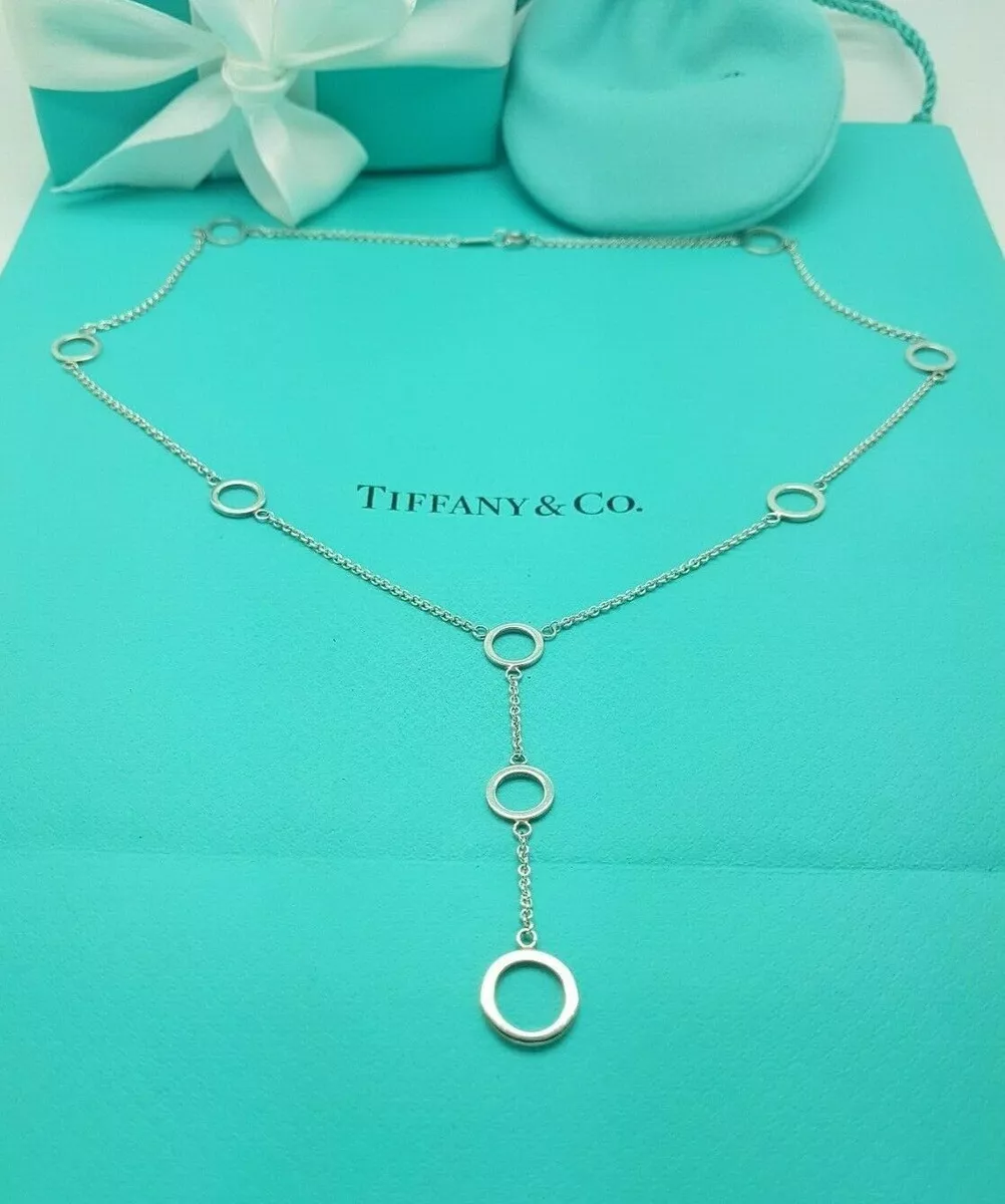 Tiffany double deals circle necklace