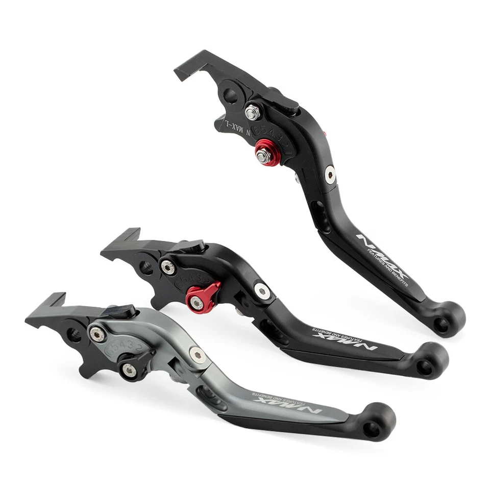 Folding Extendable Front Rear Brake Levers For YAMAHA N-MAX 155 2017-2022 - Image 3 of 4