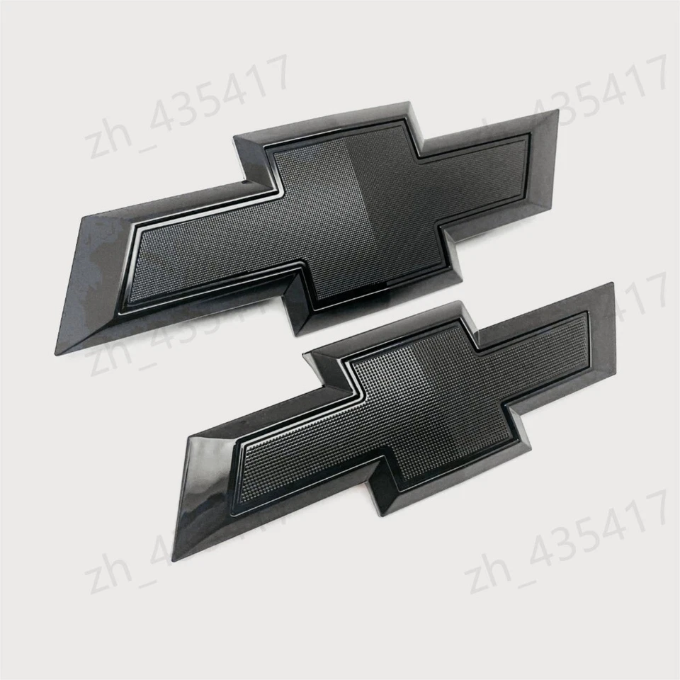 Conjunto preto emblema gravata borboleta dianteira e traseira para Chevy Chevrolet Impala 2014-2018 - Imagem 4 de 4