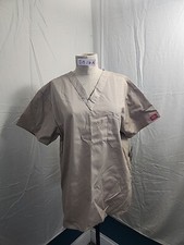 Dickies Medical Uniform Unisex V Neck Scrub Top Tan Size L