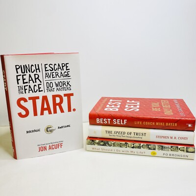 Best You Only Better Self Help Goal Settings Life Coach Habits Lot Of 4 HC