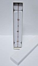 Bracciale Braccialetto in Acciaio Color Oro con Strass in Box regalo Cod.20