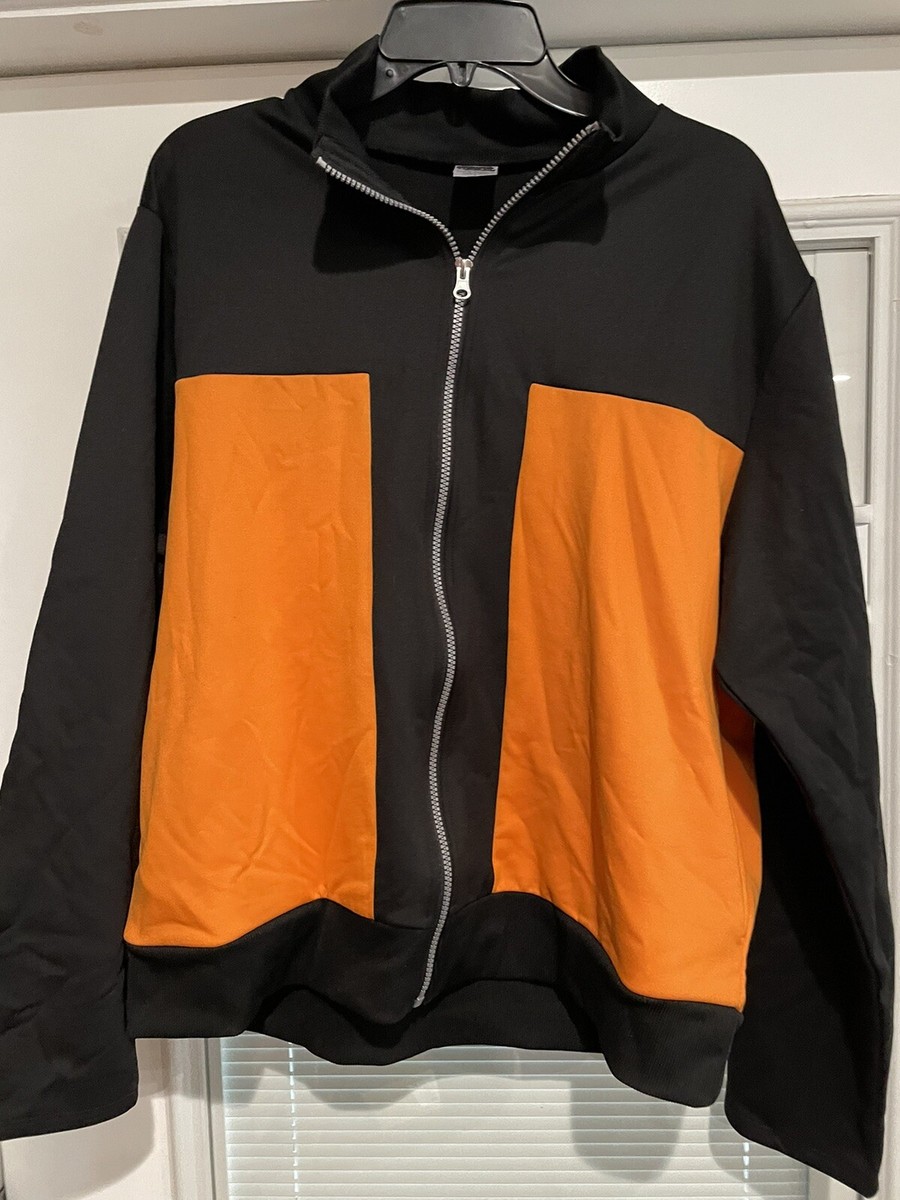 Vtg 2002 Naruto Shippuden Jacket Mens L Uzumaki Cosplay