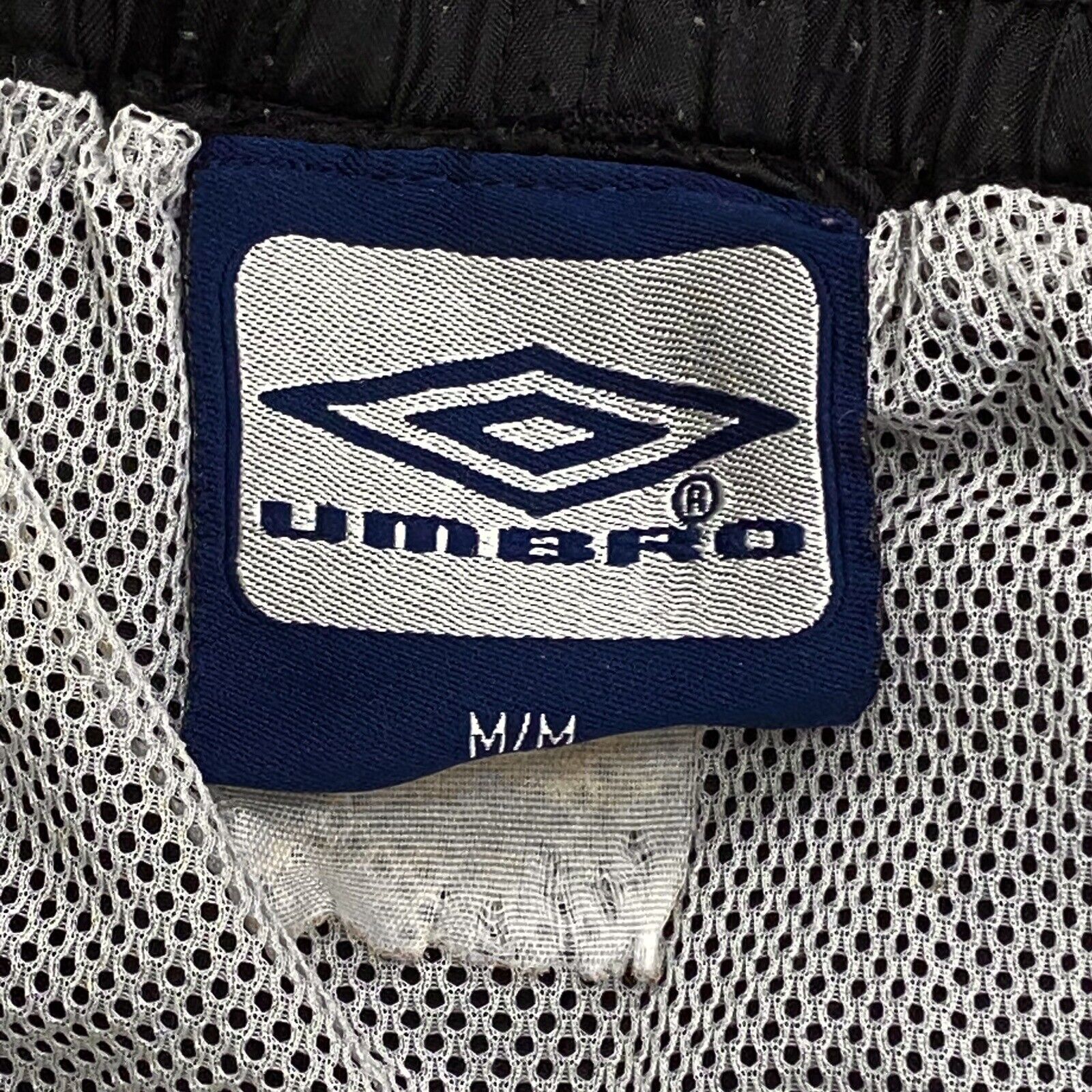 Vintage Umbro Black Checkered Nylon Soccer Shorts… - image 4