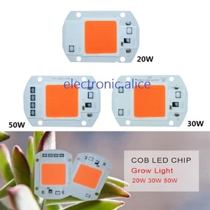 20W 30W 50W spectre complet 380-840nm LED COB 110V 220V Input Integrated Smart IC