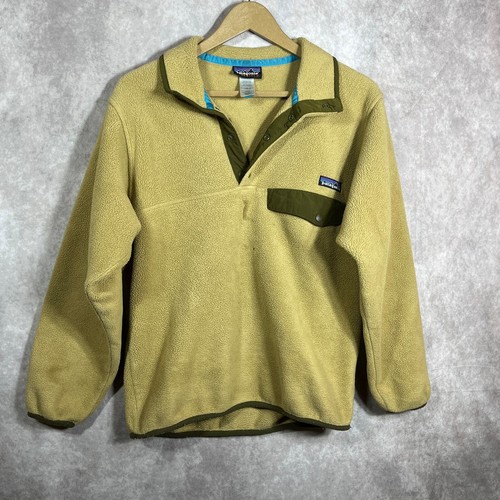 Patagonia Lightweight Synchilla Snap-T Fleece Pullover Sweatshirt Mens XS Brown