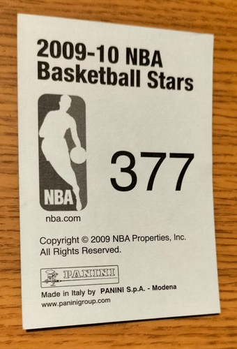 BASKETBALL STARS NBA 2009-10-FIGURINA PANINI CARD # 377 -KOBE BRYANT-LAKERS- NEW - Picture 2 of 2