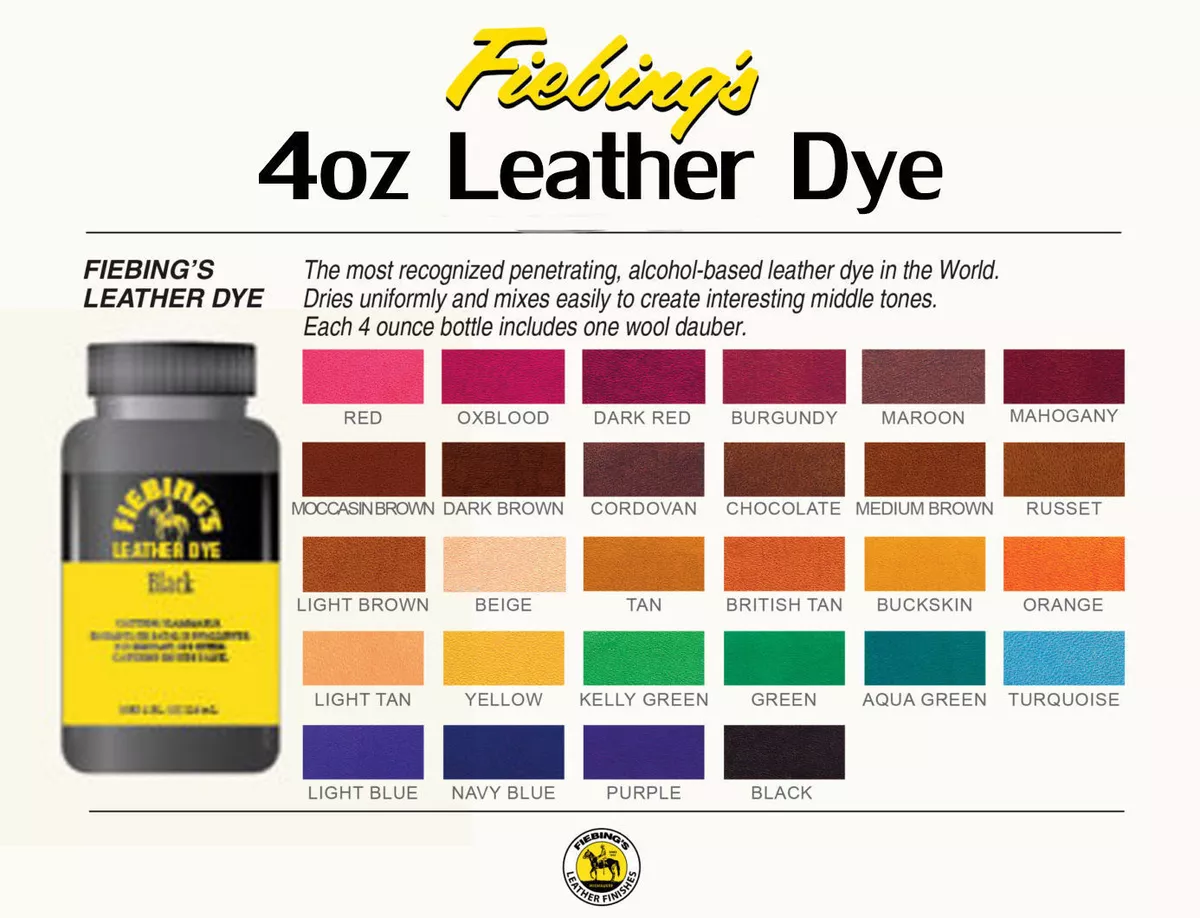 Fiebing's Leather Dye 4 oz - Navy Blue