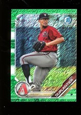 2019 Bowman Chrome Prospects Jon Duplantier Green Shimmer Refractor /99