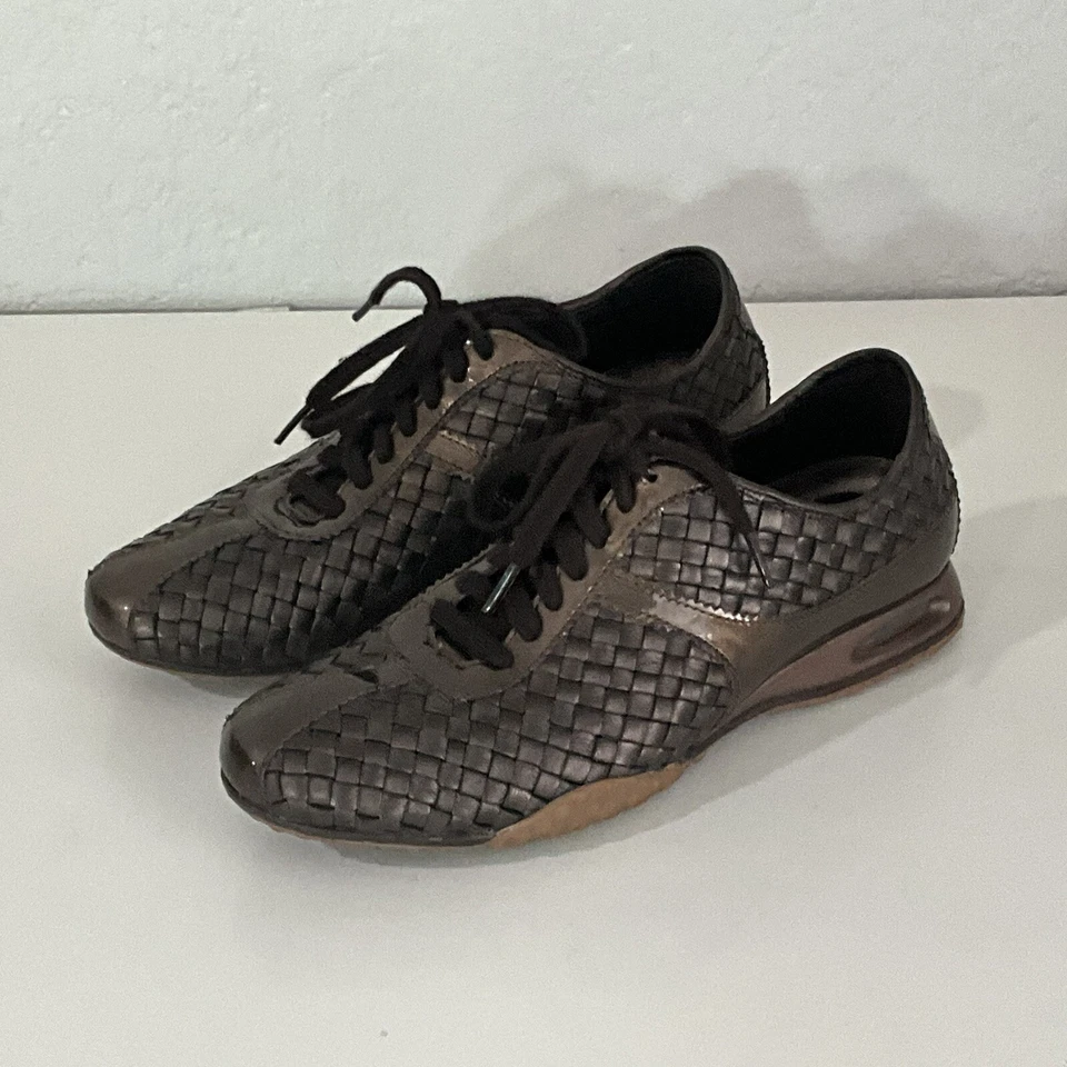 Cole Haan Air Bria Leather Oxford Women's Bronze Brown Shoes Size 5.5 Med EUC