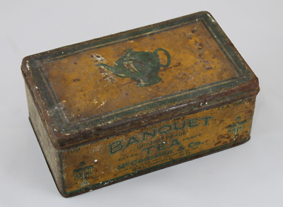 Alte Blechdose BANKETT TEA McCormick & Co Baltimore USA um 1940