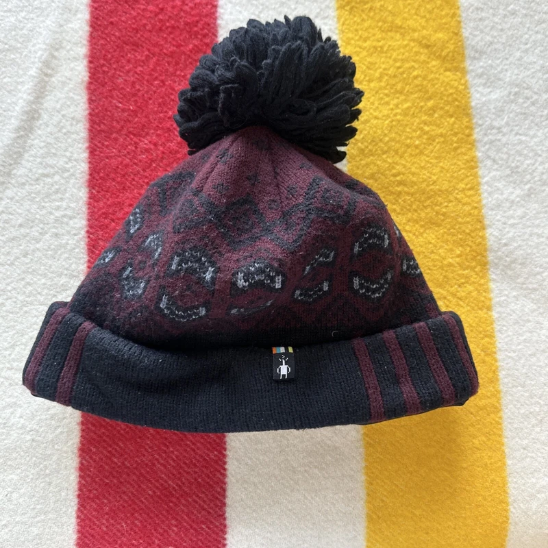 smartwool beanie paisley pompom wool 