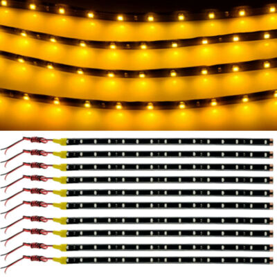 Lot Waterproof 12''/15 DC 12V Motor LED Strip Underbody Light For Car Motorcycle