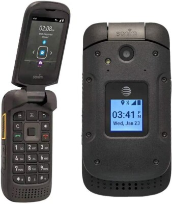 Sonim XP3 XP3800 AT&T 4G LTE GSM Unlocked 8GB Rugged Camera Flip Phone Open Box