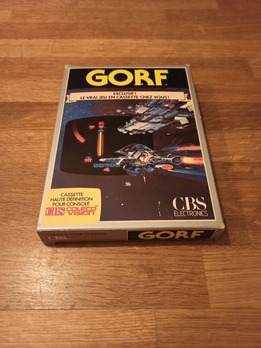 Jeu Vidéo Gorf Pour ColecoVision - CBS édition PAL Version Anglaise Très Bon état Complet