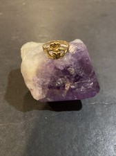 Vintage 14K Yellow Gold Irish Heart Claddagh Ring Size: 6.5
