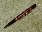 Red Theme Twist Pen with a “Marinara Sauce” Body and Red & Gold Trim, Black Ink — photo 3