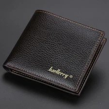 Fashion Men's Bifold Leather Wallet ID Credit Card Holder Billfold Purse Clutch