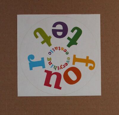 Four Tet Everything Ecstatic - Promosticker 2005