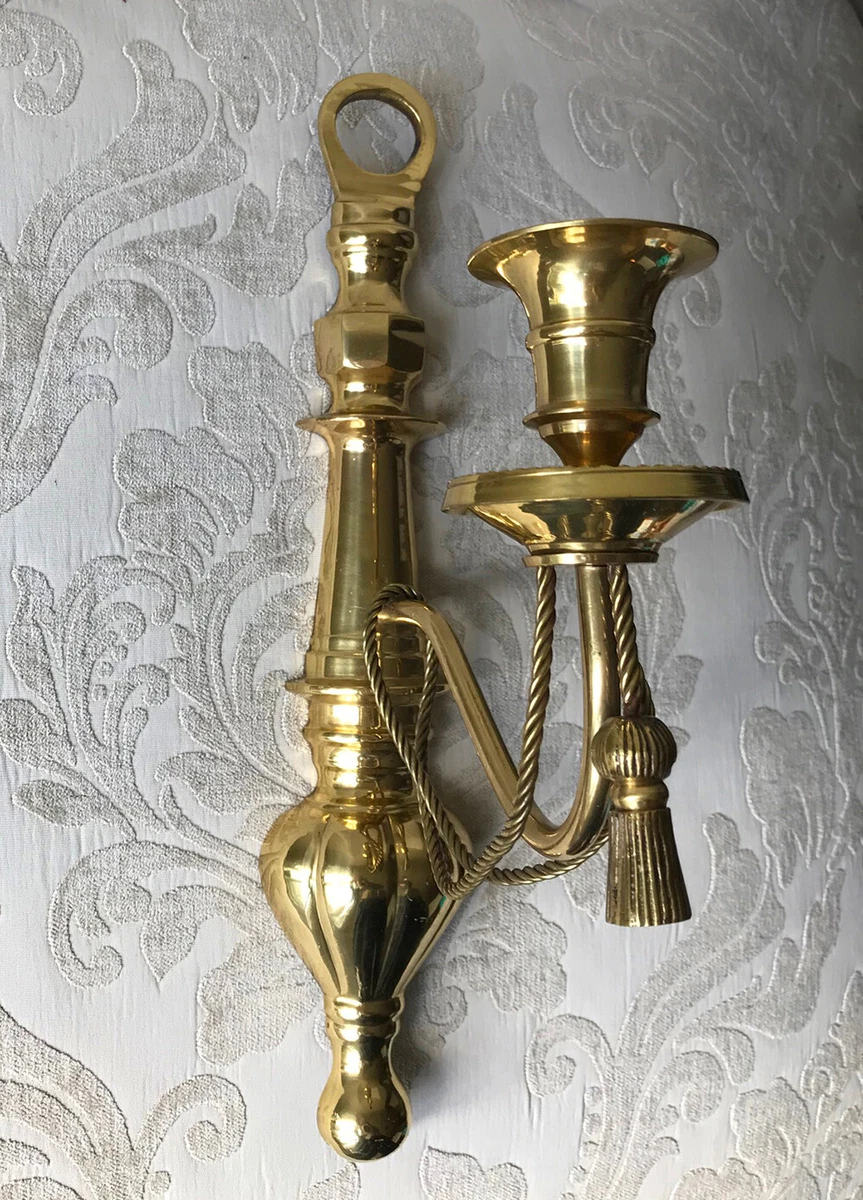 Brass sconce cheap candle holders