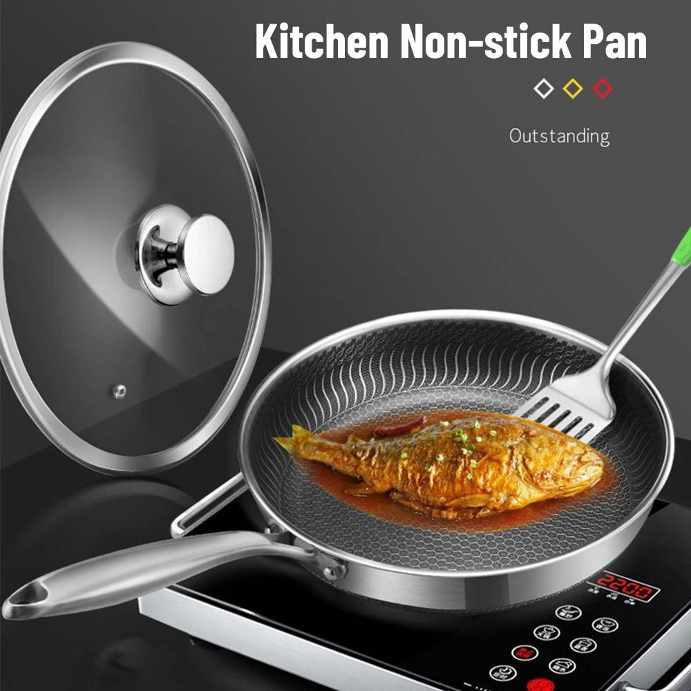 Cookware Honeycomb Coating Kitchen Non stick Pan Frying Pan Cooking Skillet