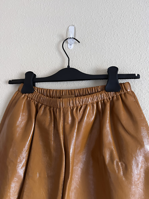 Prada Runway Leather Pants - Size Small - Caramel - Made in Italy