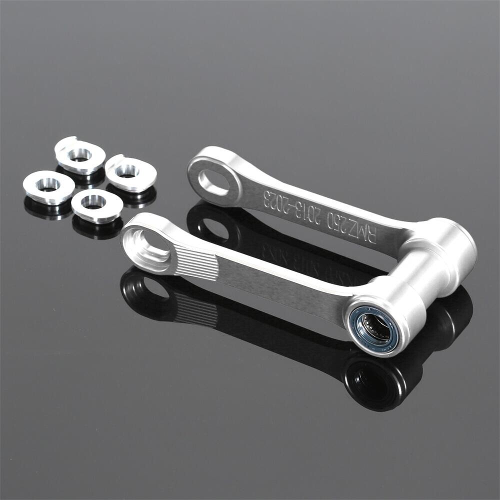 US SILVER ADJUSTABLE Lowering Link For SUZUKI RMZ450 2018-2025