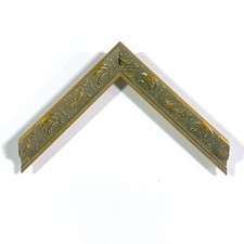 1" Readymade Wood Picture Frame Elegant Beaded Gold 