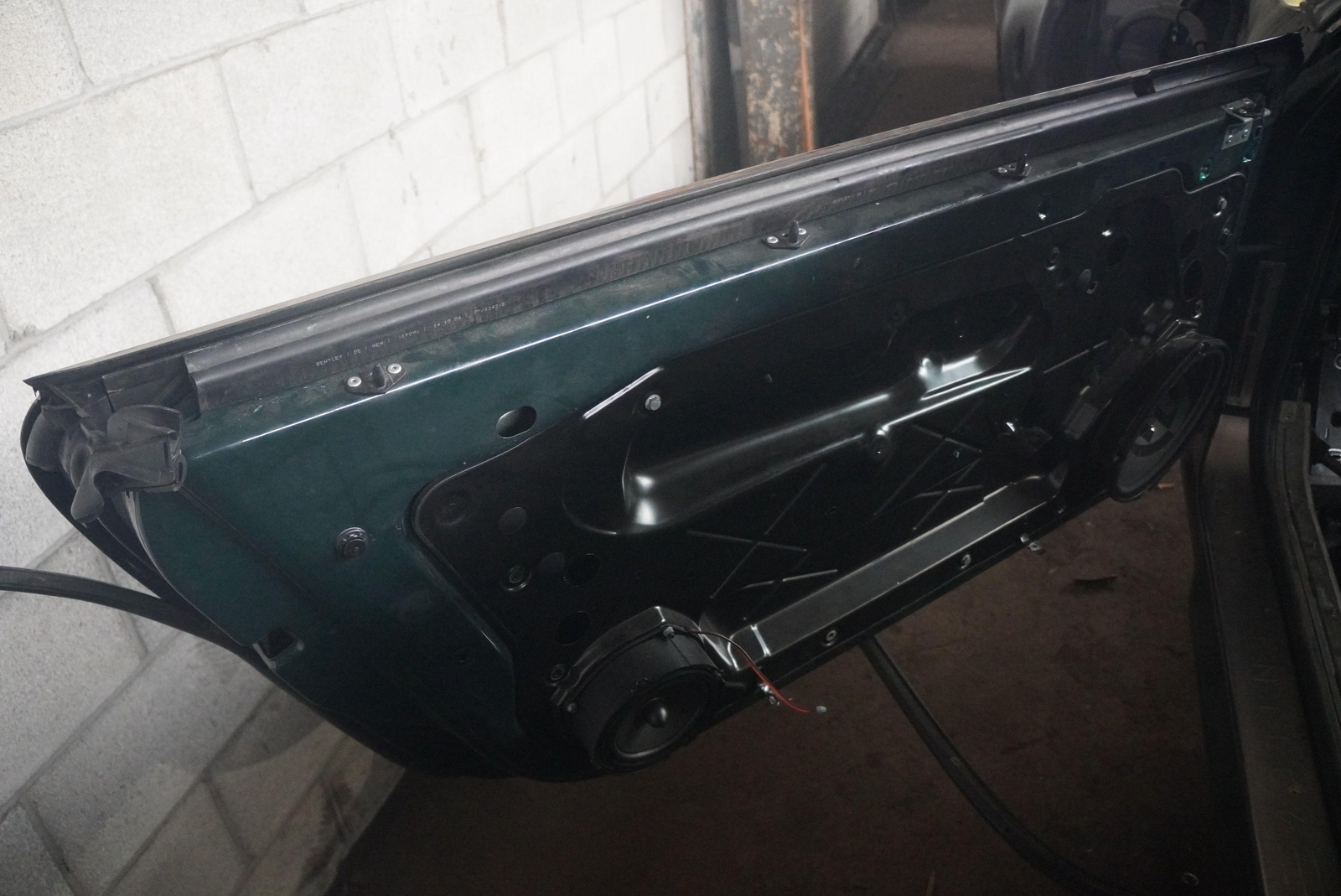 Front Left Driver Door Shell Barnato Green 3W8831055 Bentley Continental GT 2005