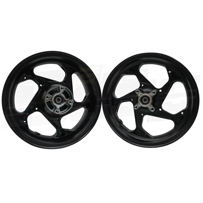 Llantas de aluminio F:300x12 R:400x12 para HONDA GROM/MSX-125,MSX-SF negras Foto 4 de 4