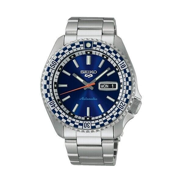 SEIKO 5 sport SRPK65K1 checker flag rallie reissue