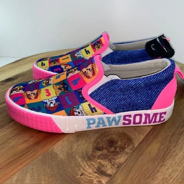 Zapatos sin cordones Ground Up Paw Patrol juveniles 3 rosa azul zapatillas bajas Foto 3 de 4