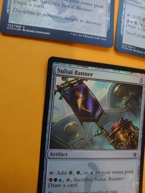 Banner x5  MTG Card.  KTK FOILS  only  Sultai, Mardu, Jeskai & Temur x2 Artifact - Image 4 of 4