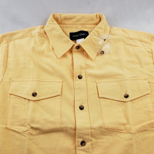 solid yellow flannel shirt