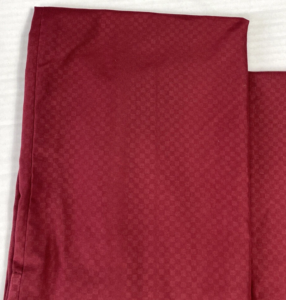 Juego de sábanas de tamaño completo ropa de cama fundas de almohada planas rojas microfibra 3 piezas estampado de diamantes Foto 3 de 4