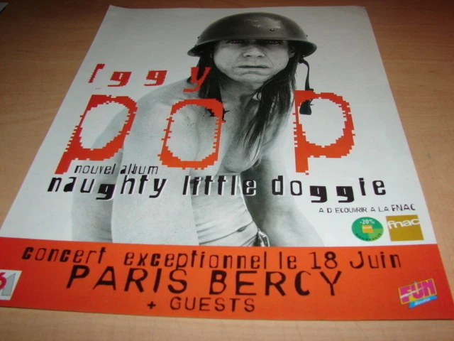 IGGY POP - NAUGHTY LITTLE DOGGIE!!!!!PUBLICITE / ADVERT - Photo 1/1