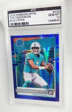 Tua Tagovailoa 2020 Donruss Optic Rated Rookie #152 Blue Hyper RC GEM MT 10
