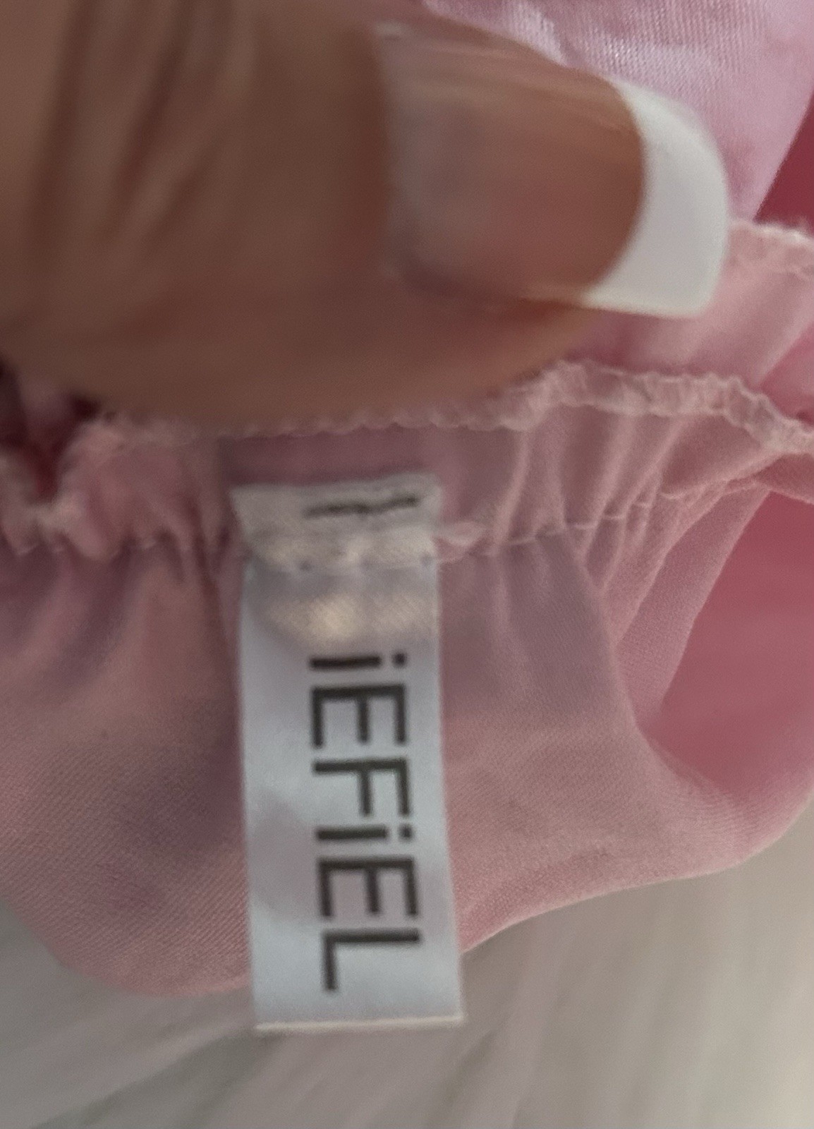 Iefiel Pink Shiny Satin Silver Lace Trim Panties Men’s M NOS