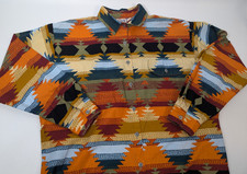 Vtg Circle T by Marilyn Lenox Button Shirt Womens M Western Aztec Southwestern