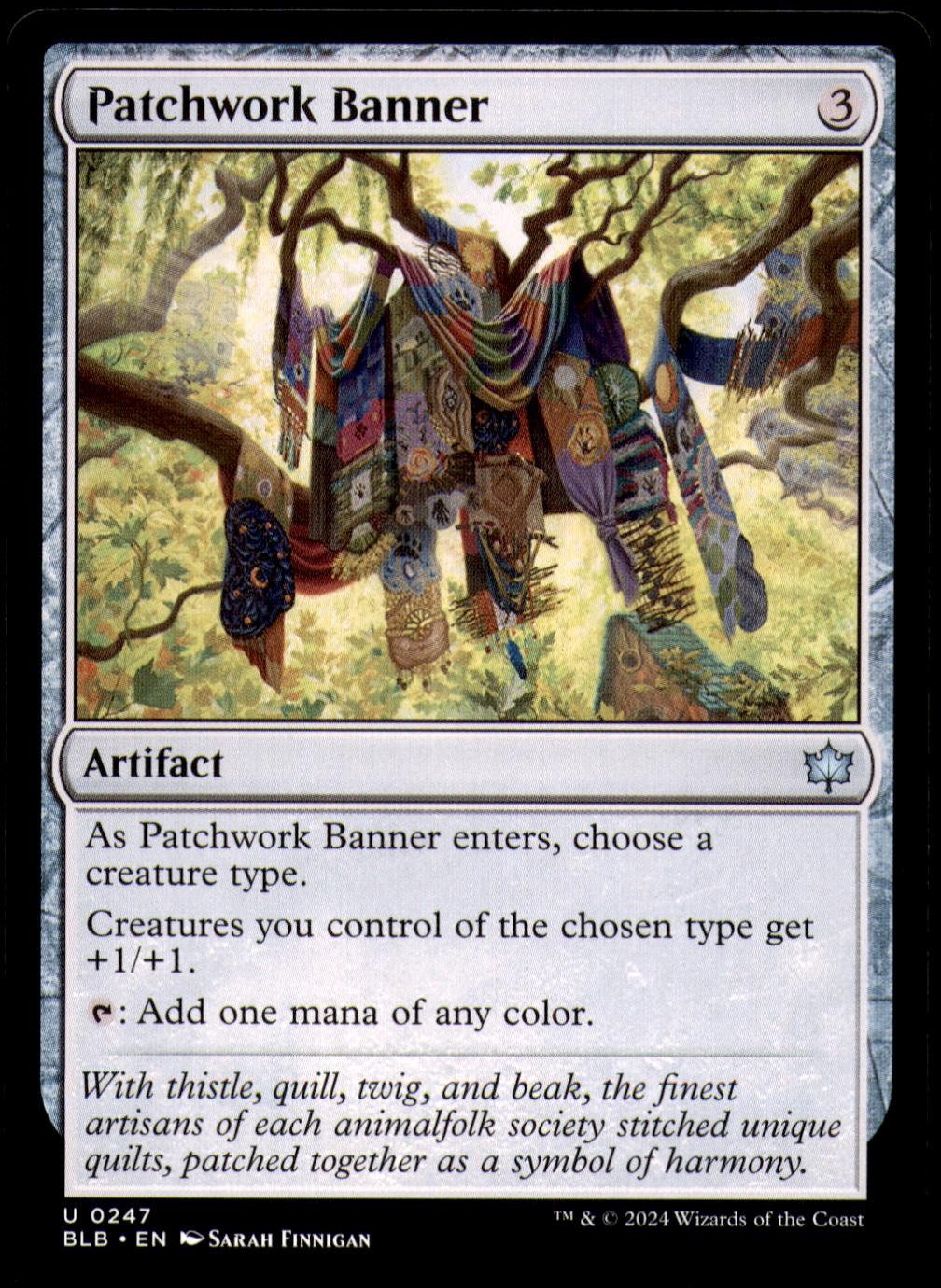 PATCHWORK BANNER 247 MAGIC: THE GATHERING BLOOMBURROW NM/M