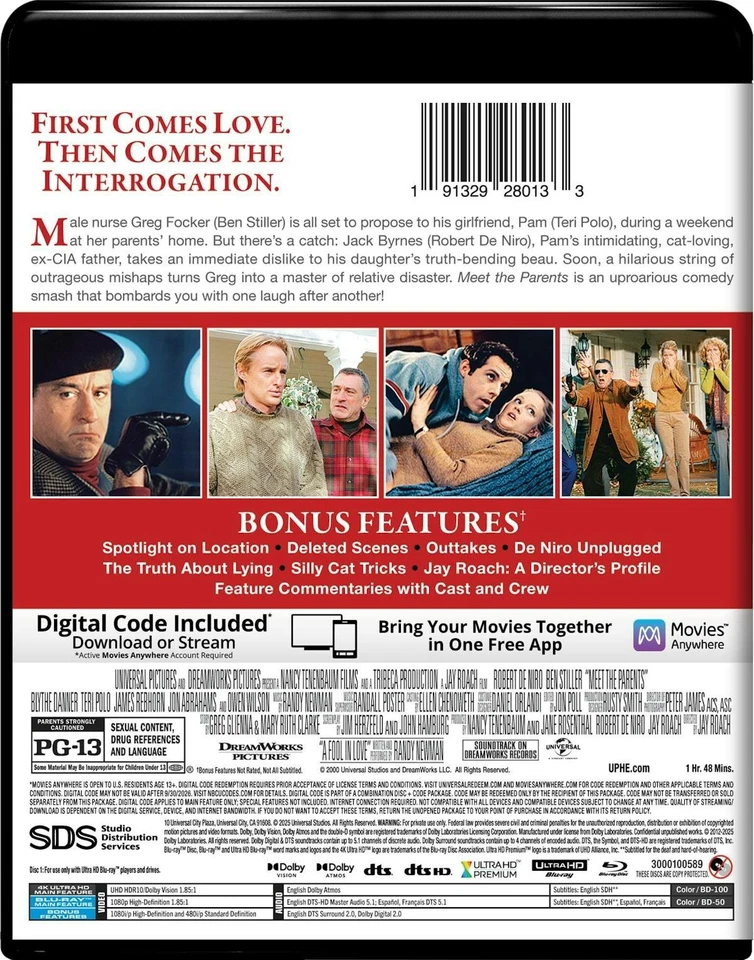 Meet the Parents - 4K Ultra HD + Blu-ray + Digital 4K UHD Blu-ray NEW Foto 4 de 4