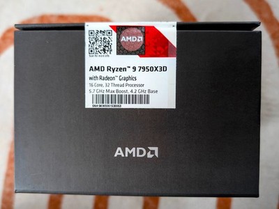 AMD Ryzen 9 7950X 3D 5.70GHz CPU (100-100000908WOF) for sale