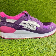Asics Gel-Lyte III Girls Size 6Y Purple Pink Running Athletic Shoes Sneakers
